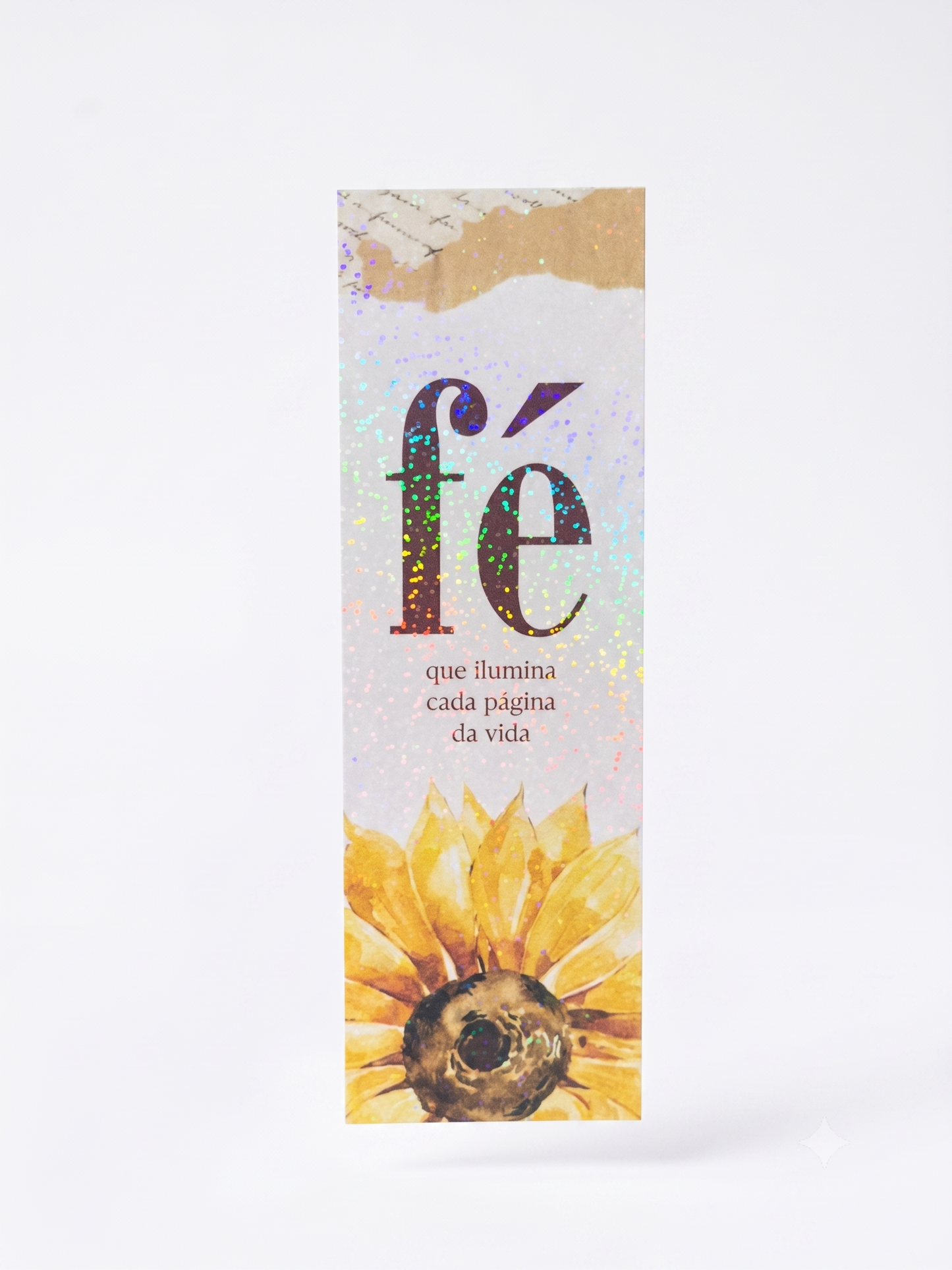 MARCADOR DE PÁGINAS LAMINADO — "FÉ"