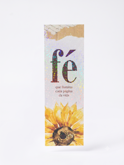 MARCADOR DE PÁGINAS LAMINADO — "FÉ"