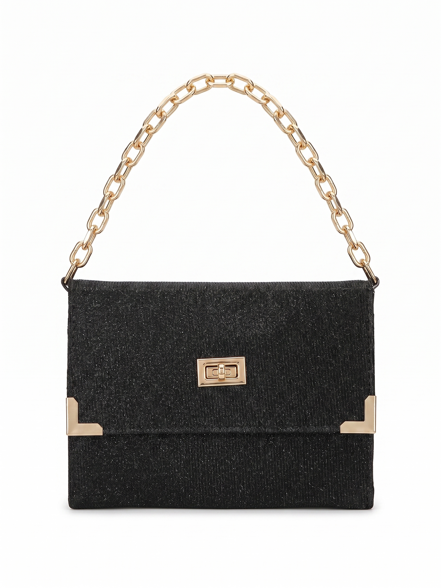 BÍBLIA TIPO BOLSA GLITTER PRECIOSA - PRETO
