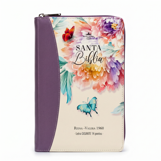 BÍBLIA RVR 1960 JARDIM LILÁS: SERENIDADE E CONFORTO NA LEITURA