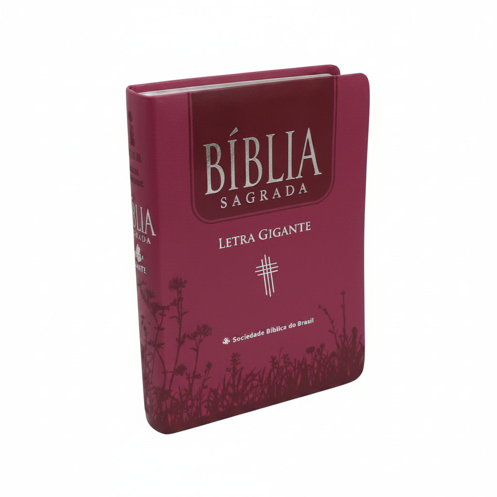 BÍBLIA SAGRADA NTLH | LETRA GIGANTE | CAPA DURA ROSA | ÍNDICE DIGITAL