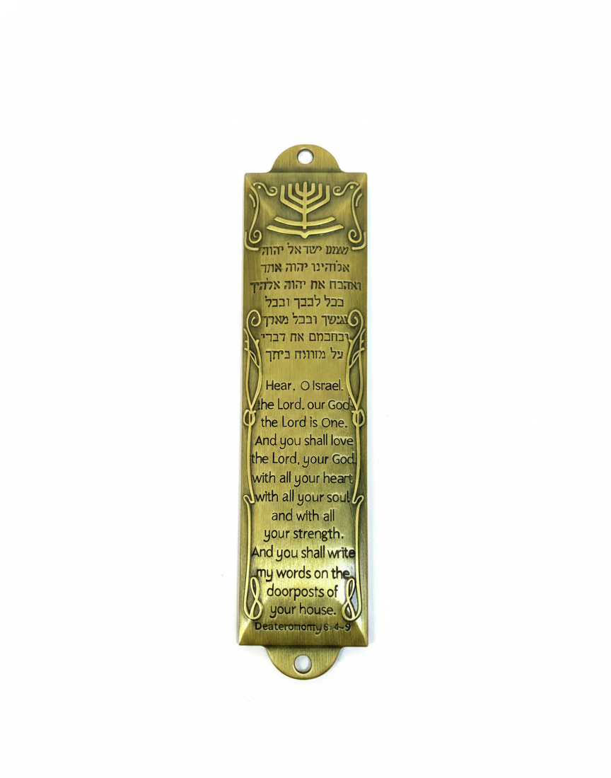 MEZUZA DE PAREDE "SHEMA ISRAEL"- PROTEÇAO E BENÇÃO PARA O LAR