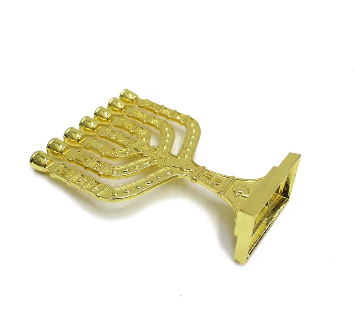 CANDELABRO MENORÁ DOURADO 7 BRAÇOS