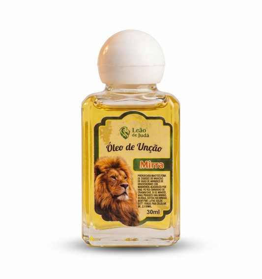 ÓLEO DE UNÇÃO MIRRA LEÃO DE JUDÁ 30ml