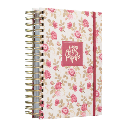PLANNER MEU PLANO PERFEITO | CAPA TECIDO VINTAGE