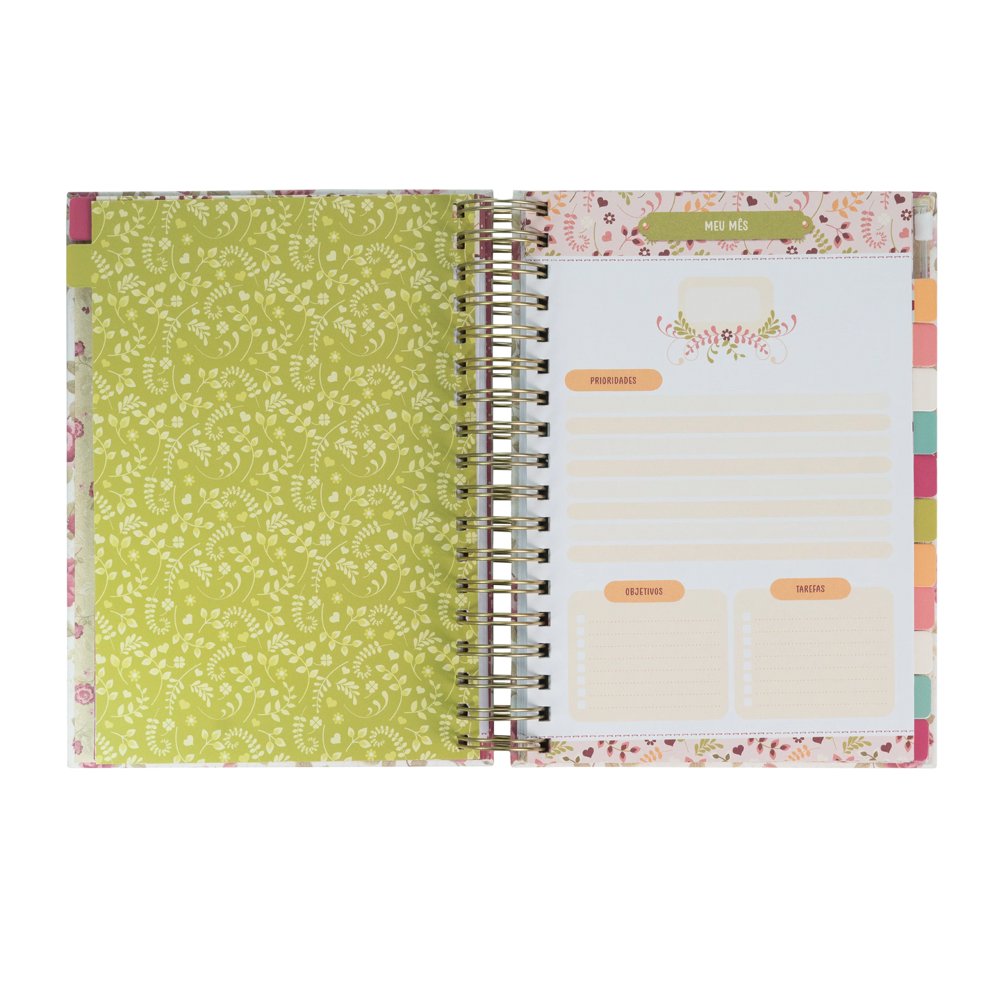 PLANNER MEU PLANO PERFEITO | CAPA TECIDO VINTAGE