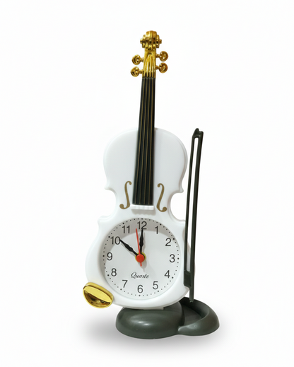 RELÓGIO DESPERTADOR VIOLINO WHITE GOLD