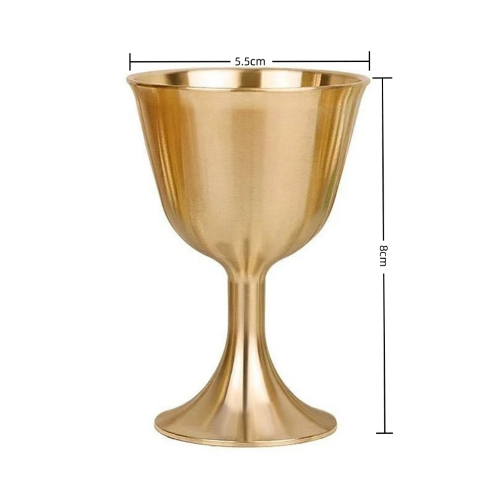 Golden Metal Supper Chalice