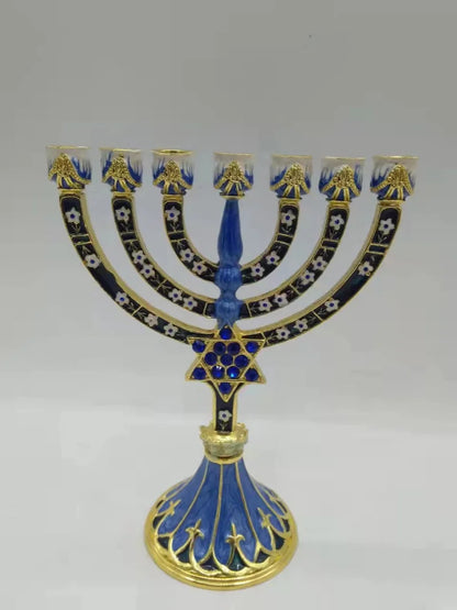 Candelabro de 9 Braços - Hanukkiah Judaica