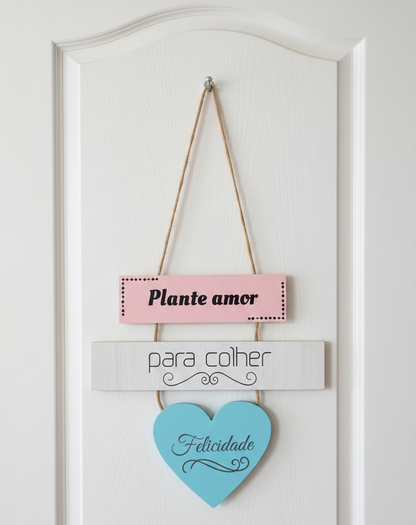 SEMEANDO AMOR : PLACA DECORATIVA "PLANTE AMOR"