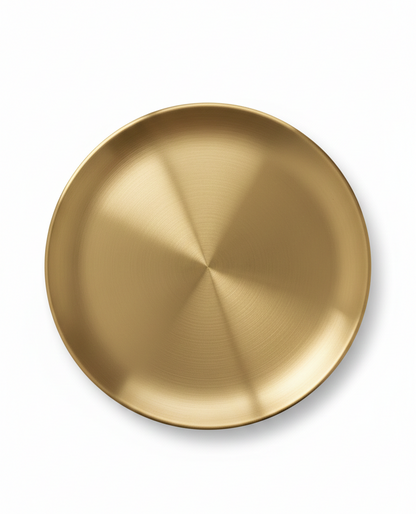 Bandeja redonda gold 20cm