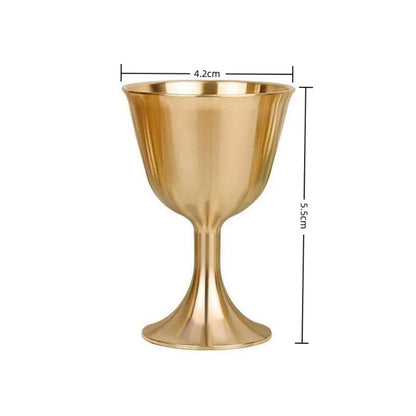 Golden Metal Supper Chalice