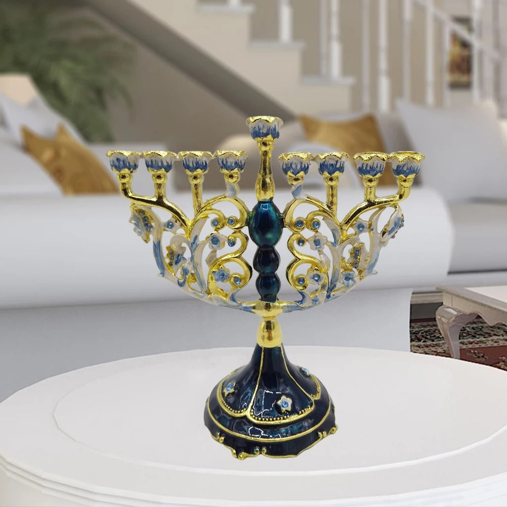 Candelabro de 9 Braços - Hanukkiah Judaica