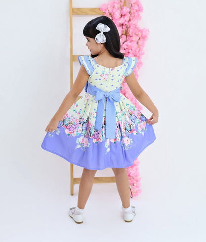 Lilac Japanese Heart Dress - 4 years