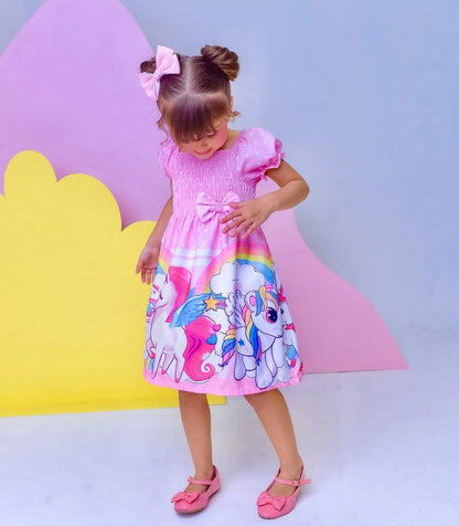 Unicorn puff sleeve - 02 years