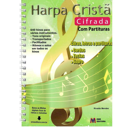 HARPA CRISTÃ COM CIFRAS LETRAS E PARTITURAS