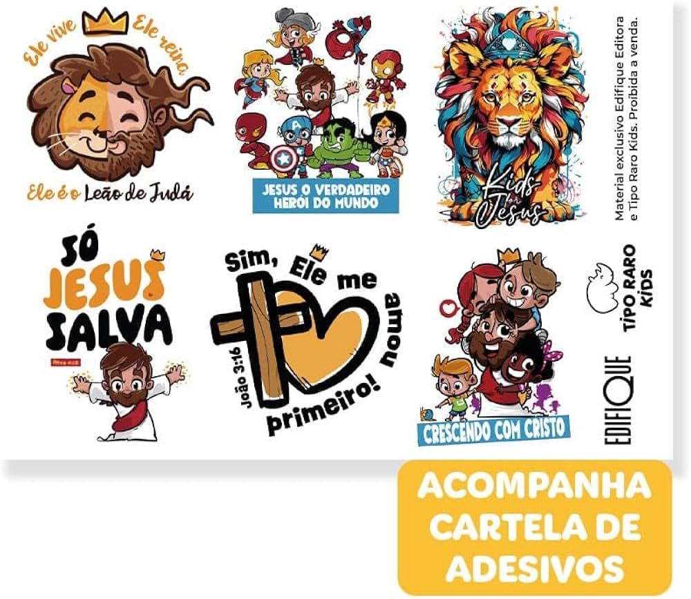 Bíblia Sagrada Kids for Jesus - capa leão