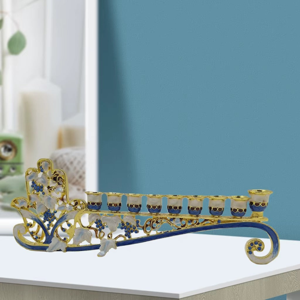 Candelabro de 9 Braços - Hanukkiah Judaica