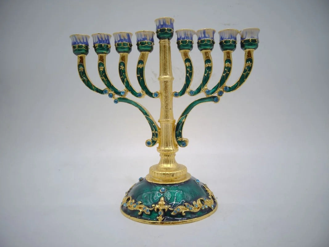 Candelabro de 9 Braços - Hanukkiah Judaica