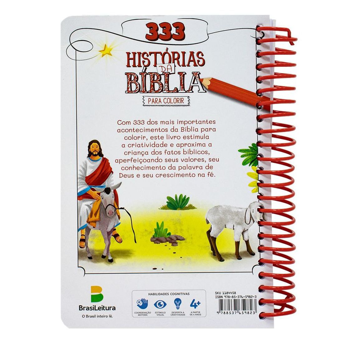333 Histórias Da Bíblia Para Colorir