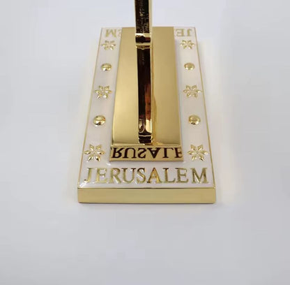 Candelabra 12 Tribes of Israel - 9x11cm - White
