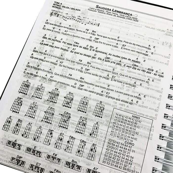 HARPA CRISTÃ COM CIFRAS LETRAS E PARTITURAS