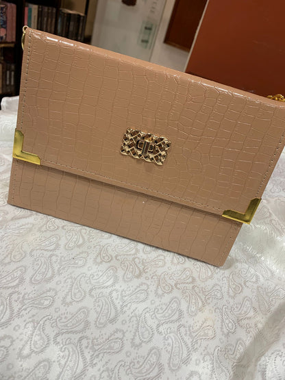 BIBLIA RC BOLSA COM ALÇA CROCO BEGE