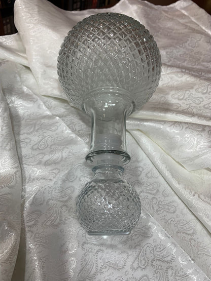 DECANTER DECORATIVO DE VIDRO COM TAMPA