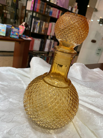 DECANTER DECORATIVO DE VIDRO COM TAMPA