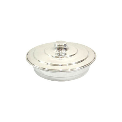 BANDEJA PEQUENA DE ALUMÍNIO PRATA PARA CEIA +15 CÁLICES