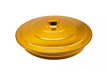 BANDEJA COMPOSTA DOURADA COM ESPAÇO PÃO + 40 CÁLICES