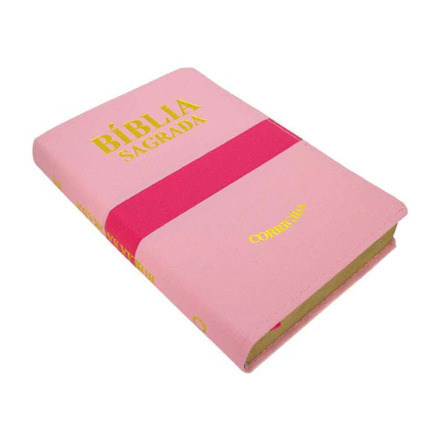 BÍBLIA SAGRADA RC SLIM - LUXO BICOLOR ROSA E PINK
