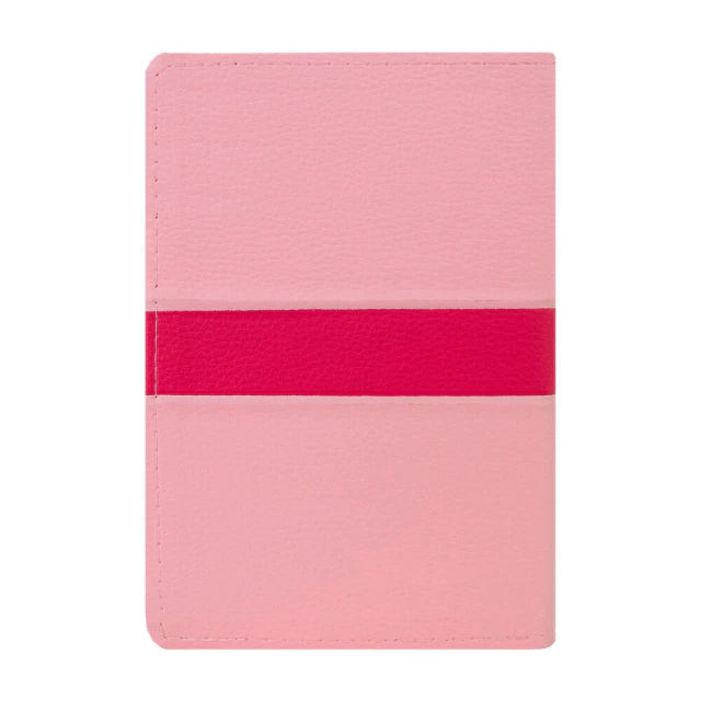 BÍBLIA SAGRADA RC SLIM - LUXO BICOLOR ROSA E PINK