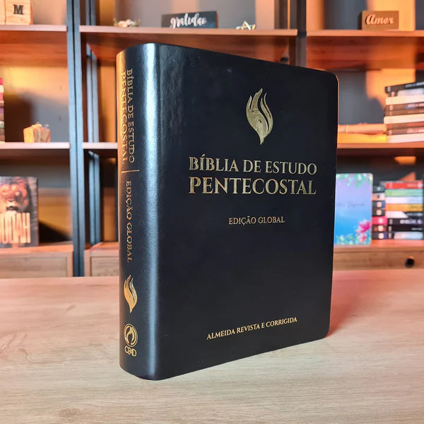 BÍBLIA DE ESTUDO PENTECOSTAL | EDIÇÃO GLOBAL |ARC | LETRA GRANDE| CAPA DE LUXO PRETA