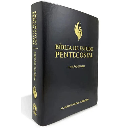 BÍBLIA DE ESTUDO PENTECOSTAL | EDIÇÃO GLOBAL |ARC | LETRA GRANDE| CAPA DE LUXO PRETA
