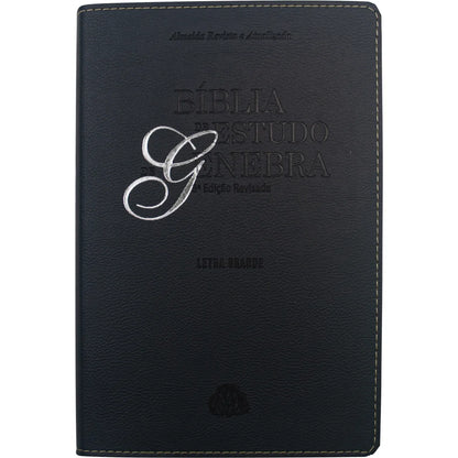 BÍBLIA DE ESTUDO GENEBRA- 3ª EDIÇÃO REVISADA LETRA GRANDE PRETA