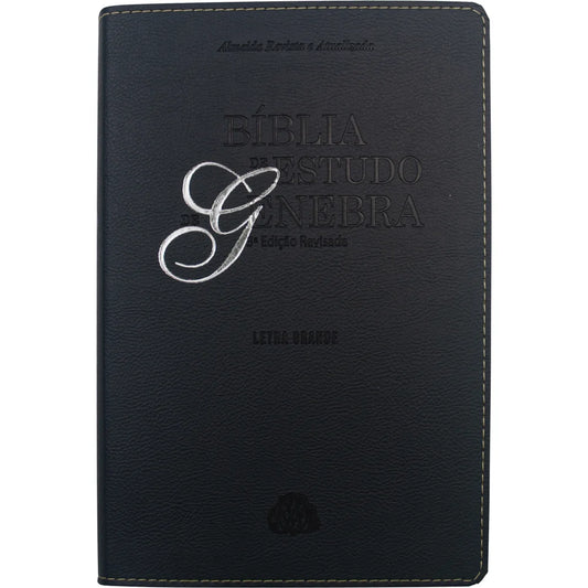 BÍBLIA DE ESTUDO GENEBRA- 3ª EDIÇÃO REVISADA LETRA GRANDE PRETA