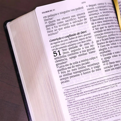 BÍBLIA KING JAMES ATUALIZADA - CAPA LUXO PRETA