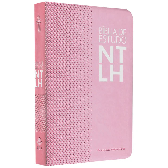 BÍBLIA DE ESTUDO NTLH CAPA LUXO ROSA NOBRE (LETRA NORMAL)