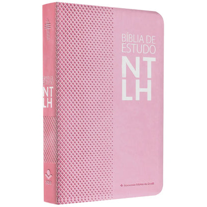 BÍBLIA DE ESTUDO NTLH CAPA LUXO ROSA NOBRE (LETRA NORMAL)