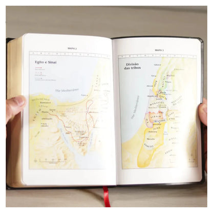 BIBLIA OBREIRO APROVADO ARC- COM HARPA- MEDIA VINHO