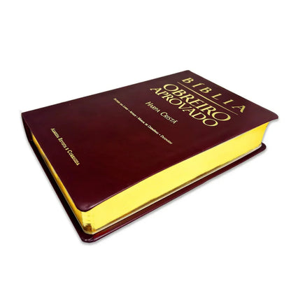 BIBLIA OBREIRO APROVADO ARC- COM HARPA- MEDIA VINHO