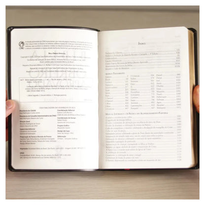 BIBLIA OBREIRO APROVADO ARC- COM HARPA- MEDIA VINHO