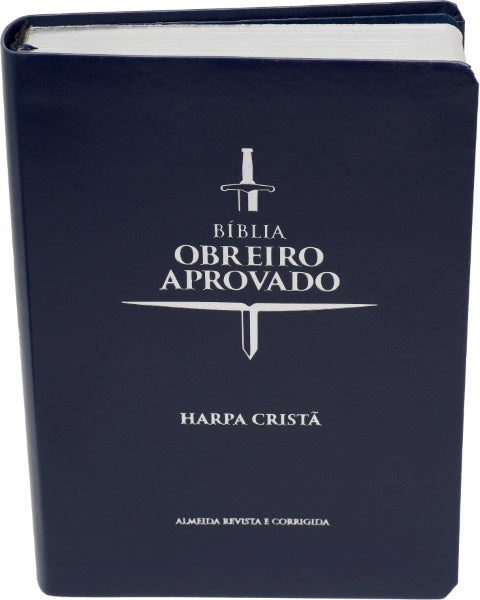 BÍBLIA DO OBREIRO APROVADO ARC | MÉDIO LUXO COM HARPA CRISTÃ