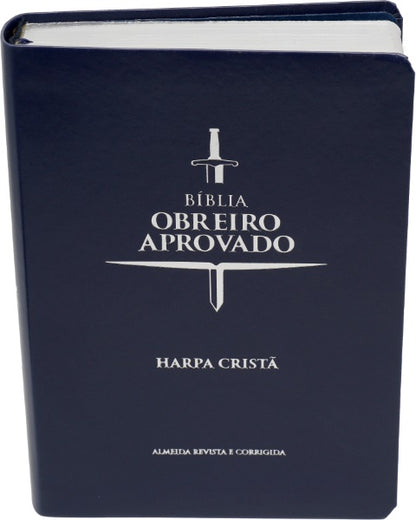 BÍBLIA DO OBREIRO APROVADO ARC | MÉDIO LUXO COM HARPA CRISTÃ