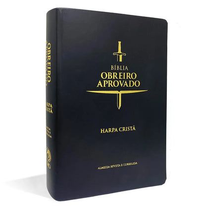 BÍBLIA DO OBREIRO APROVADO ARC | MÉDIO LUXO COM HARPA CRISTÃ