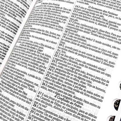 BIBLIA SAGRADA SLIM COM HARPA FECHO PRETA