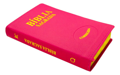BIBLIA SAGRADA RC SLIM MEDIA LUXO PINK