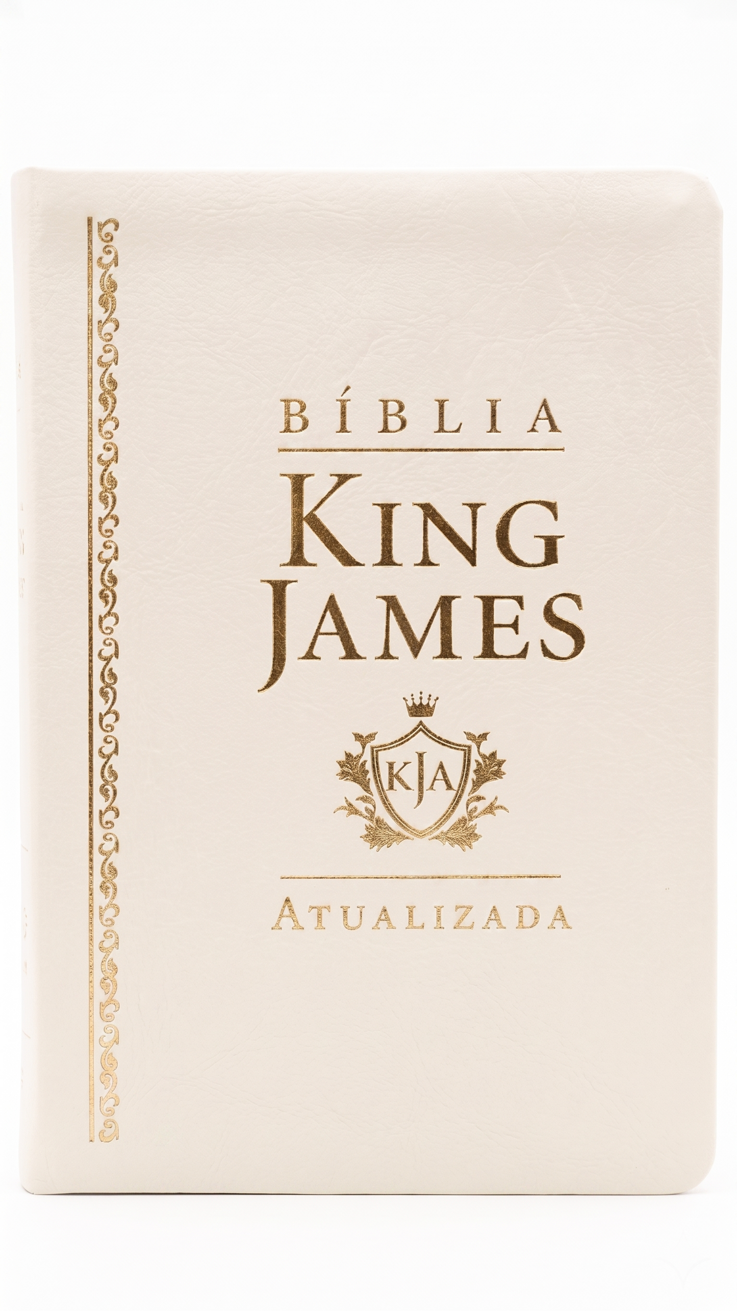 BÍBLIA KING JAMES ATUALIZADA — ULTRAFINA LUXO | BEIRAS PRATEADAS