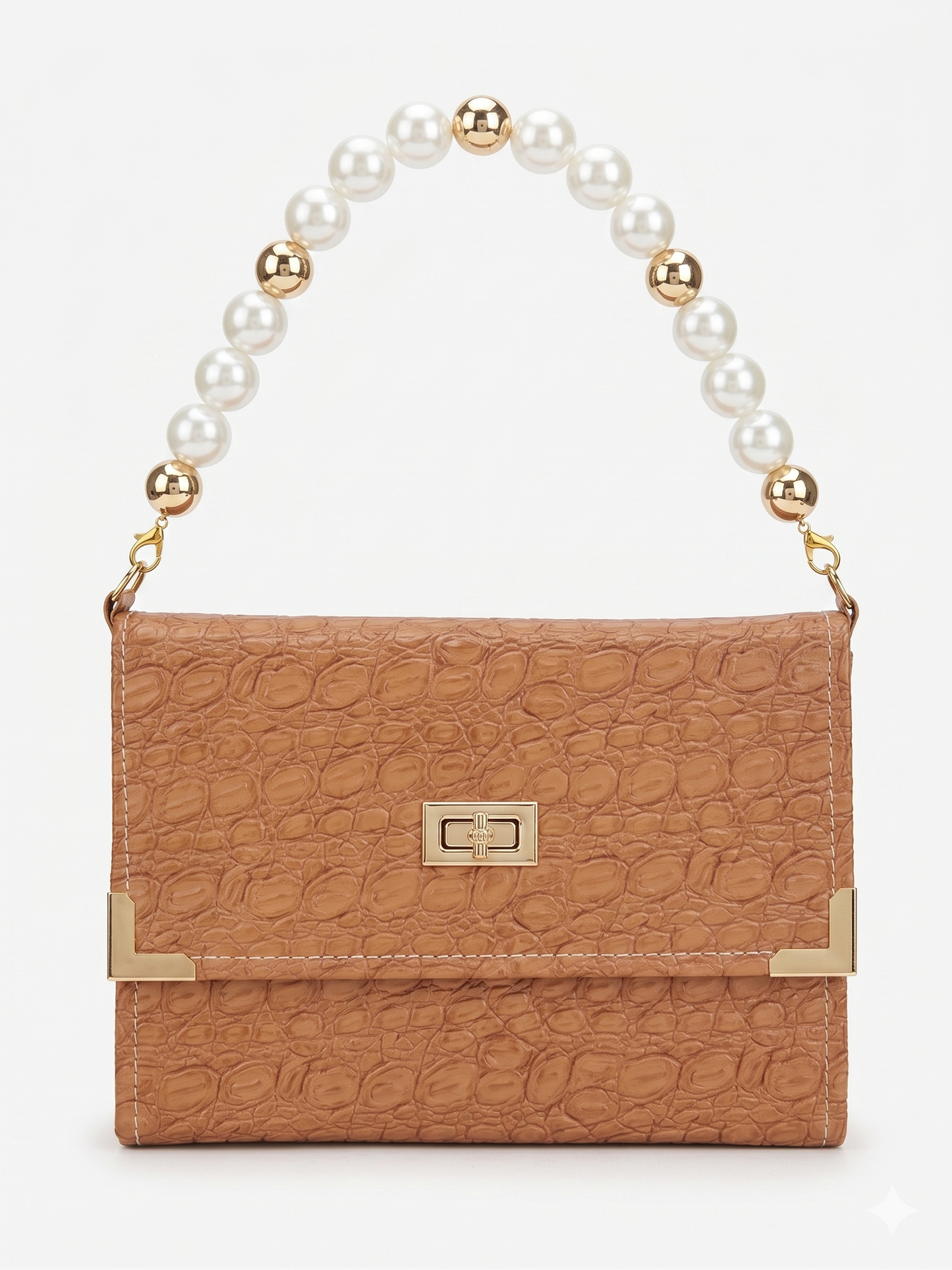 BÍBLIA TIPO BOLSA CROCO PRECIOSA - MARROM
